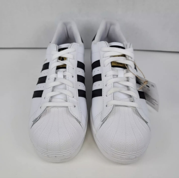 Adidas Originals Men's Superstar Shoes 9.5 White/Black EG4958 - Picture 4 of 13